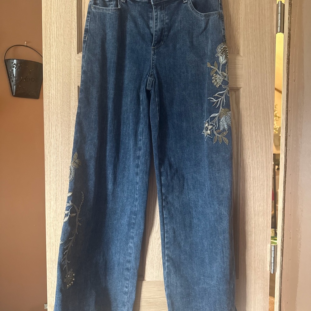 Charlie B embroidered jeans